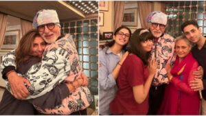 Amitabh Bachchan celebrates his birthday with his family