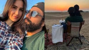 Katrina Kaif Sits On His Husband Vicky's Lap:  As They Enjoy Sunset During Their New Year Holidays